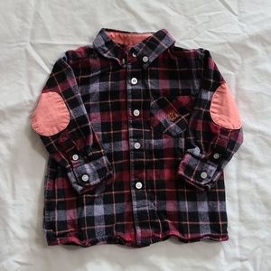 Andy & Evan Plaid Flannel Shirt, 18-24M